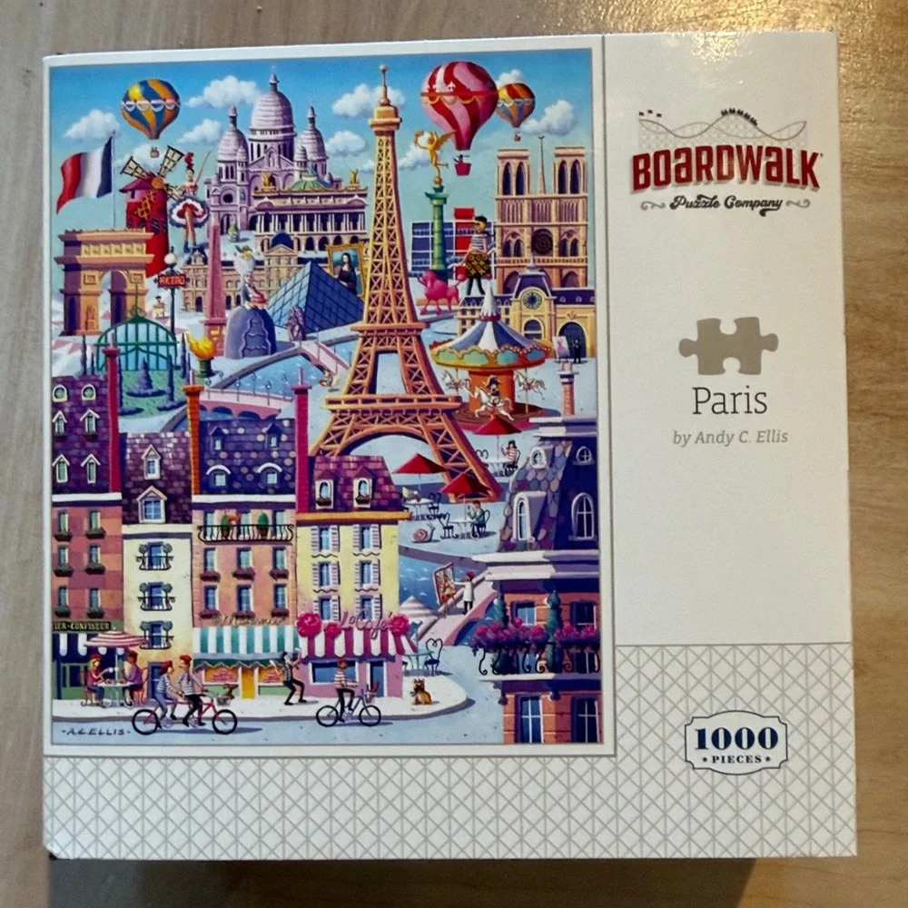 Boardwalk Colorful Paris Puzzle 1000 piece